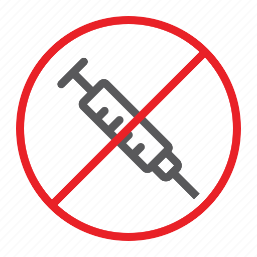 Drug, forbidden, injection, no, prohibited, sign, syringe icon - Download on Iconfinder