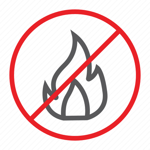 Fire, flame, forbidden, no, prohibited, sign, zone icon - Download on Iconfinder