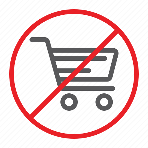 Cart, forbidden, no, prohibited, shopping, sign, zone icon - Download on Iconfinder