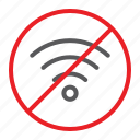 forbidden, internet, no, prohibited, sign, wifi, zone 