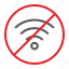 forbidden, internet, no, prohibited, sign, wifi, zone 