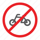 bicycle, bike, forbidden, no, prohibited, sign, zone