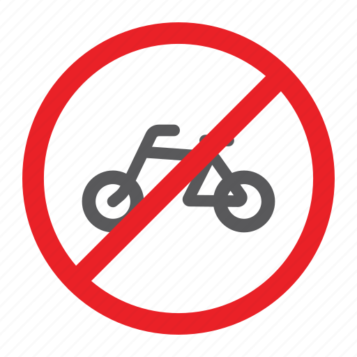 Bicycle, bike, forbidden, no, prohibited, sign, zone icon - Download on Iconfinder