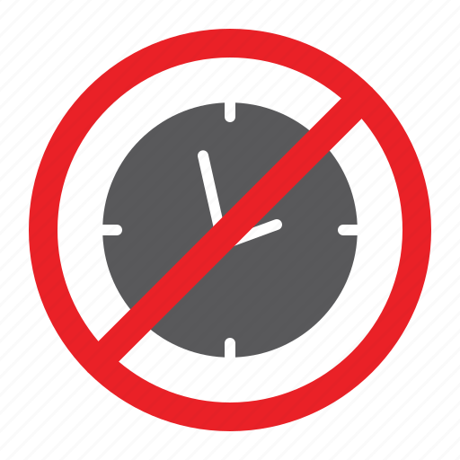Attention, clock, forbidden, no, prohibited, sign, zone icon - Download on Iconfinder