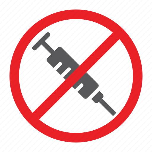 Drug, forbidden, injection, no, prohibited, sign, syringe icon - Download on Iconfinder