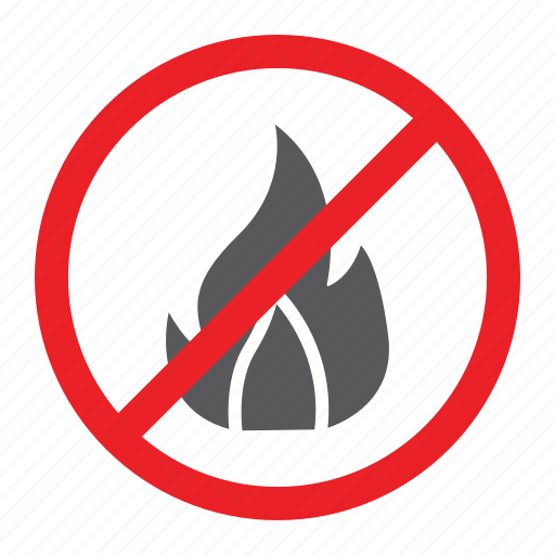 Fire, flame, forbidden, no, prohibited, sign, zone icon - Download on Iconfinder