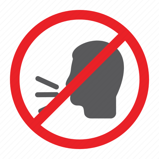 Forbidden, no, prohibited, sign, speak, talking, zone icon - Download on Iconfinder