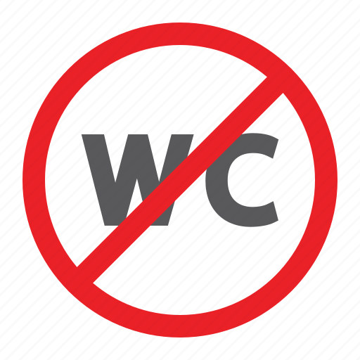 Forbidden, no, prohibited, restroom, sign, wc, zone icon - Download on Iconfinder