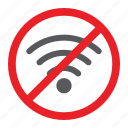 forbidden, internet, no, prohibited, sign, wifi, zone