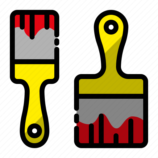 Brush, construction, paint brush, painting equipment, project icon - Download on Iconfinder