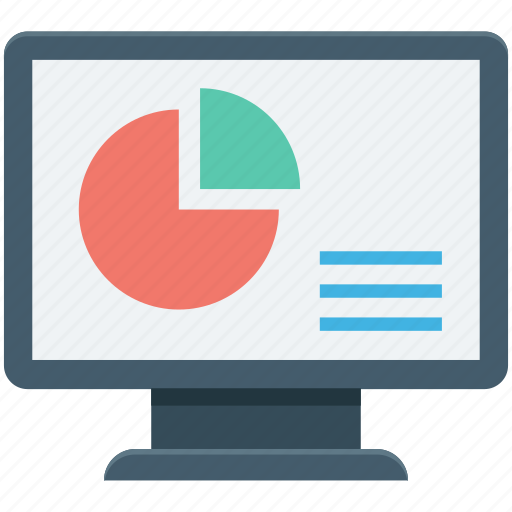 Analytics, infographic, monitor, online graph, pie chart icon - Download on Iconfinder