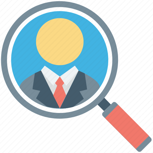 Employee search, find person, magnifier, search man, user icon - Download on Iconfinder