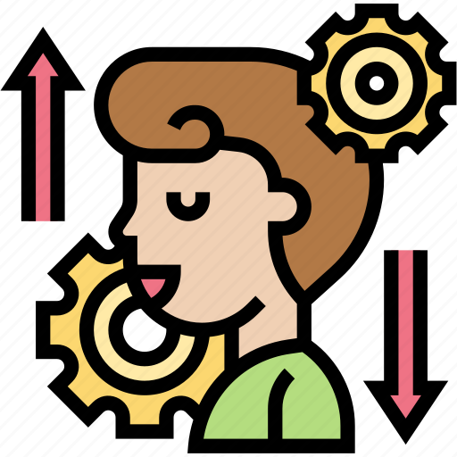 Flexible, idea, initiative, administrator, consideration icon - Download on Iconfinder