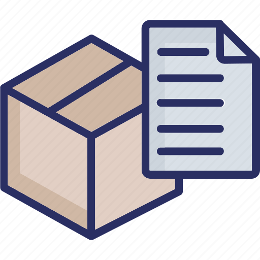 Shipping detail, shipping paper, courier, logistics, package icon - Download on Iconfinder