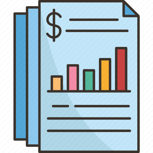 Financial, report, accounting, analysis, business icon - Download on Iconfinder