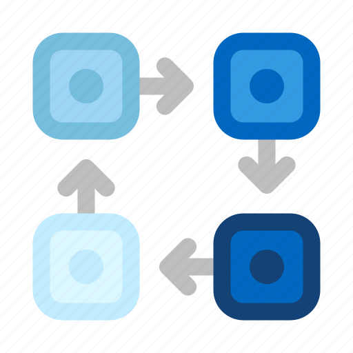Flow, diagram, arrows, ciclical icon - Download on Iconfinder
