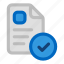 report, file, checkmark, document, validation 