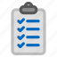 checklist, clipboard, document, validate 