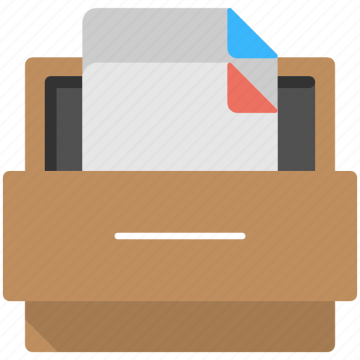 Bookkeeping, filing cabinet, paperwork, record keeping, records management icon - Download on Iconfinder