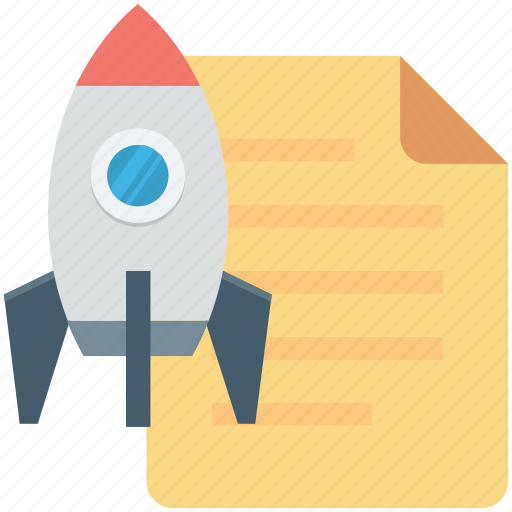 Document, planning, rocket, startup, startup planning icon - Download on Iconfinder