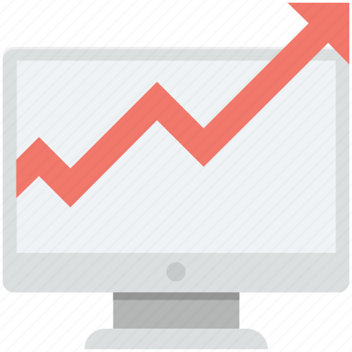 Analytics, growth arrow, infographics, line chart, online graph icon - Download on Iconfinder