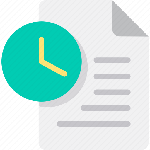 .svg, clock, document, file, project management, schedule, time icon - Download on Iconfinder