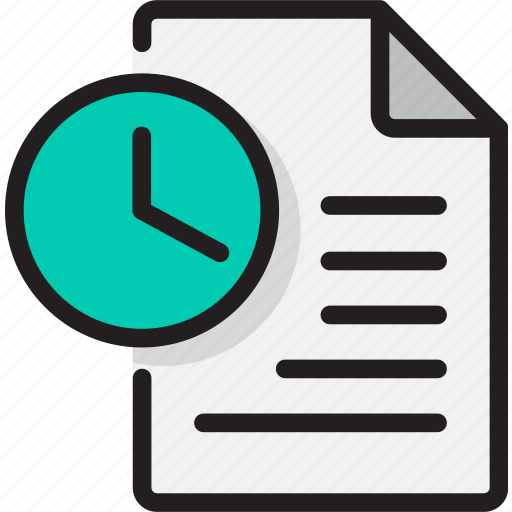 .svg, clock, document, event, file, project management, schedule icon - Download on Iconfinder