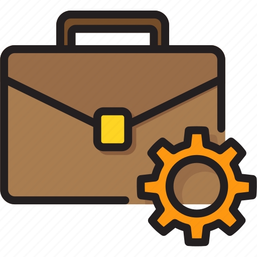 .svg, briefcase, business, gear, office, project management, suitcase icon - Download on Iconfinder
