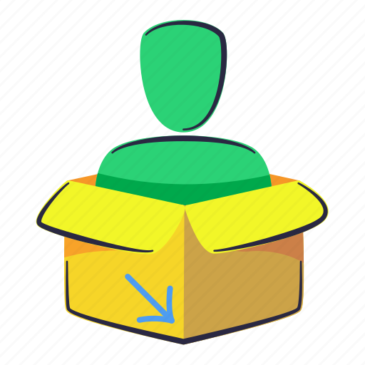 Box, archive, people, project, idea icon - Download on Iconfinder