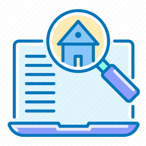 Search, laptop, home, house icon - Download on Iconfinder