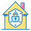 real, estate, house, security, protection, lock, home, shield 