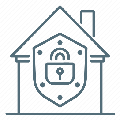 House, security, protection, lock, home, shield icon - Download on Iconfinder