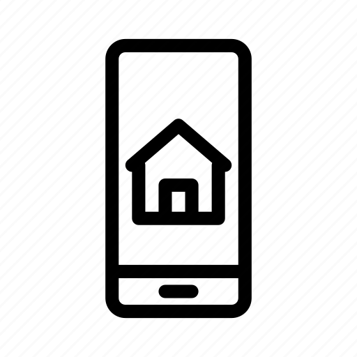 Smartphone, house, home, internet, business, communication icon - Download on Iconfinder