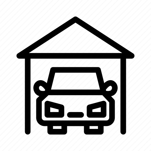 Garage, service, building, house, property, real-estate icon - Download on Iconfinder