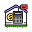 calculator, payment, property, estate, home, house 