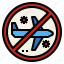 airplane, corona, covid, forbidden, transportation, virus 