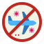 airplane, corona, covid, forbidden, transportation, virus 