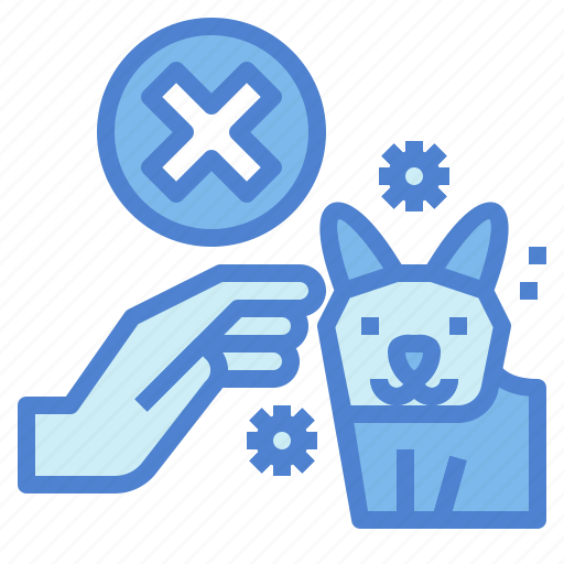 Animal, covid, hand, pet, touch, virus icon - Download on Iconfinder