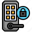 door, lock, safety, security, protect, protection, smartphone, computer, code 