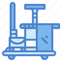 cart, cleaning, equipment, trolly