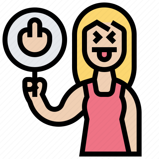 Angry, expression, offensive, rude, vulgar icon - Download on Iconfinder