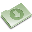 download, folder, green