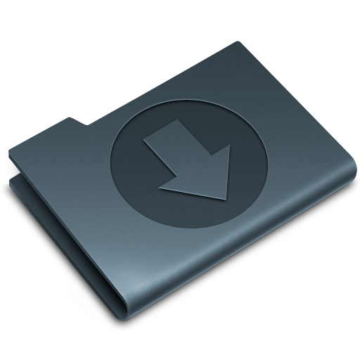 Download, blue icon - Free download on Iconfinder
