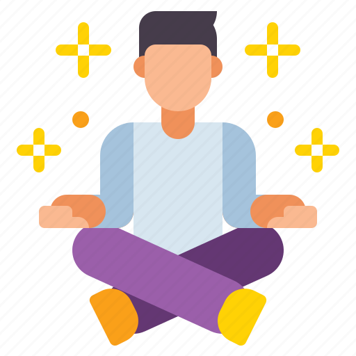 Meditate, meditation, yoga icon - Download on Iconfinder