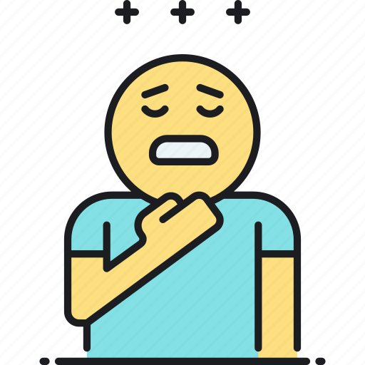 Choke, choked, choking, choking feeling, feeling, stress, stressful icon - Download on Iconfinder
