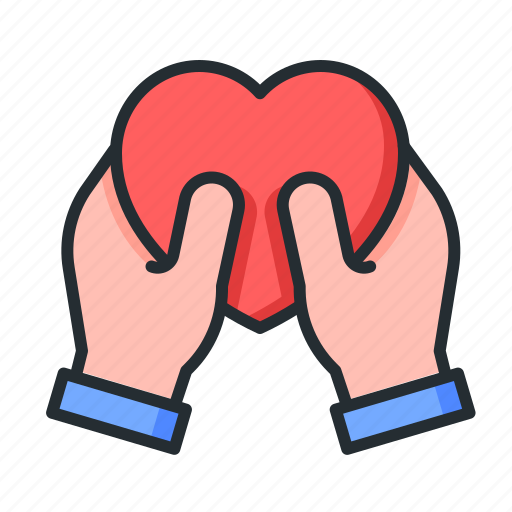 Love, care, heart, helping hand icon - Download on Iconfinder