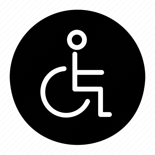 Disabled, sign, wheelchair, symbol, wheels, person, transport icon - Download on Iconfinder