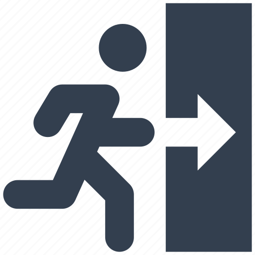 Person, running, exit, way out, man icon - Download on Iconfinder