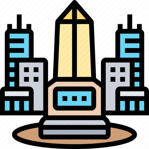 Town, square, monument, urban, downtown icon - Download on Iconfinder