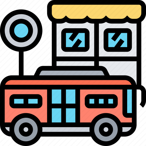 Transportation, public, bus, stop, service icon - Download on Iconfinder